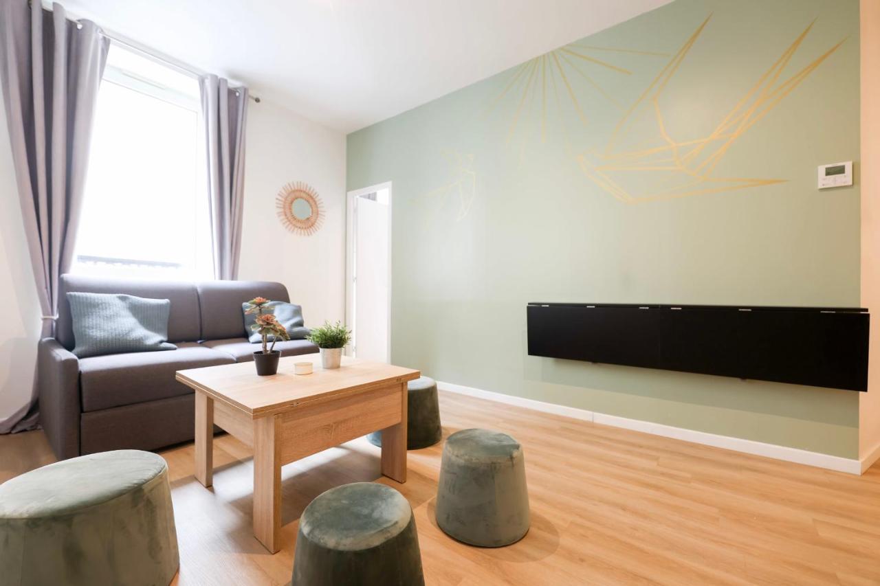 Green Apartment Near Montmartre And Opera ปารีส ภายนอก รูปภาพ